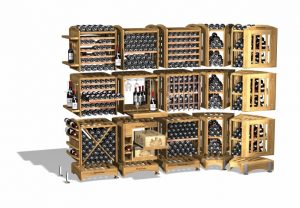Modulotheque opstelling luxe wijnkelder
